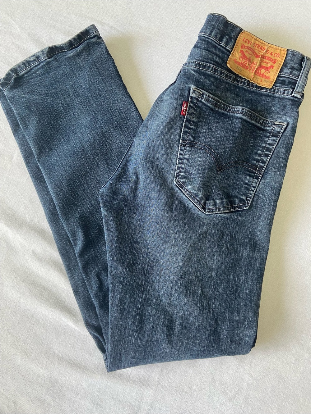 Levi's 505 Straight Jeans - Dark Blue Wash